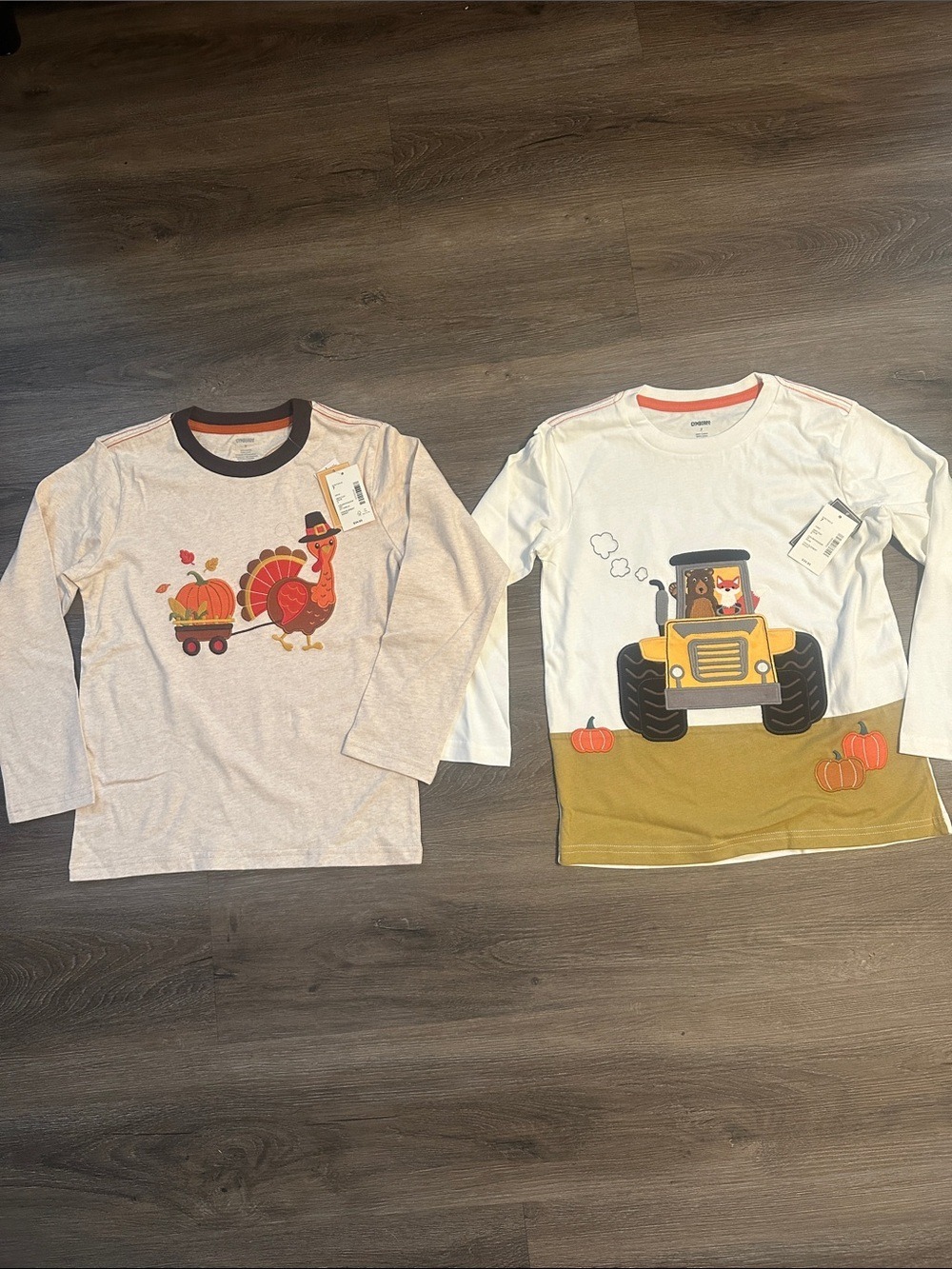 Gymboree fall and Thanksgiving Boys Tees size 7